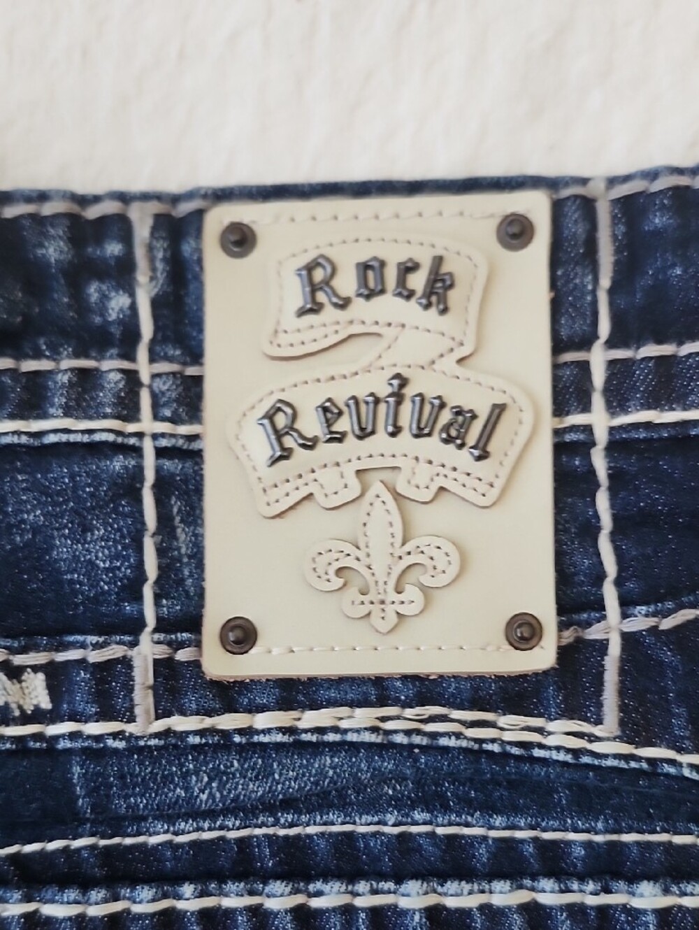 Rock Revival Earlin Bootcut Jeans Buckle Exclusive 36x38 XX-Long Heavy Stitch - Picture 13 of 16